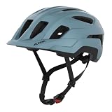 ALPINA PARANUS – Casco da bici leggero, ottima assorbenza degli urti grazie al Hi-EPS, grande ventilazione, rete anti-insetti integrata e calzata regolabile - smoke blue matt - 52-56
