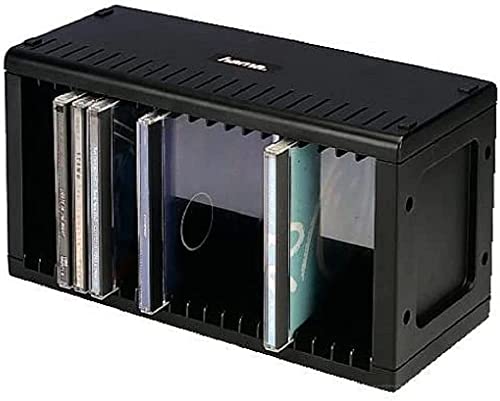 Price comparison product image Hama CD Rack for 20 CDs (CD storage for hanging or standing,  space-saving,  small CD stand,  for the office or any room)