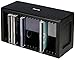 Price comparison product image Hama CD Rack for 20 CDs (CD storage for hanging or standing, space-saving, small CD stand, for the office or any room), Black