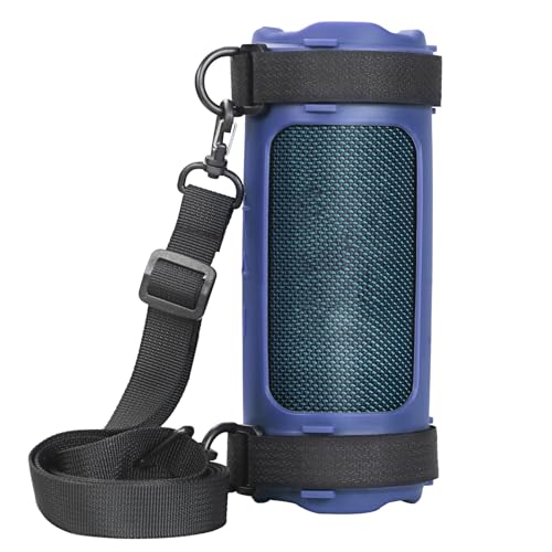 収納ケース 対応スピーカー 7 個用旅行用キャリングストレージホルダーバッグ交換用ショルダーストラップ防水シリコンカバー