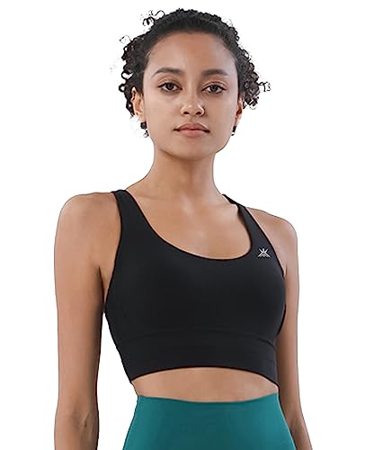 Image of Kobo Medium Impact Slip on Everyday Sports Bra for Women - Lightly-Padded, Non-Wired & High Coverage | Lined Cups with Removable Inserts (Imported)