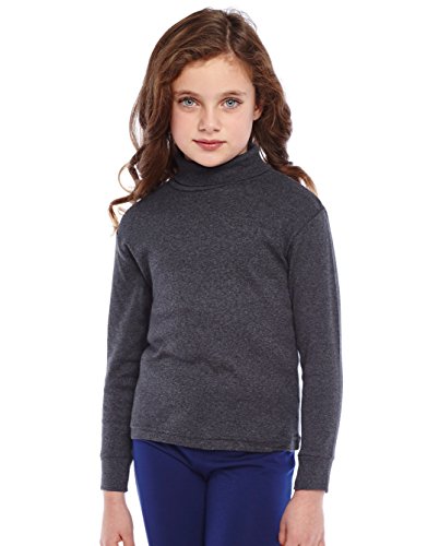 Image of Leveret Girls Boys & Toddler Solid Turtleneck 100% Cotton Kids Shirt (2 Toddler-14 Years) Variety of Colors