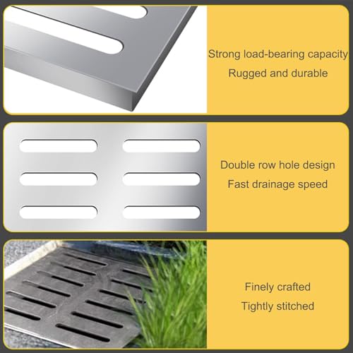 Couvercle de regard durable en acier inoxydable pour aménagements extérieurs - 3