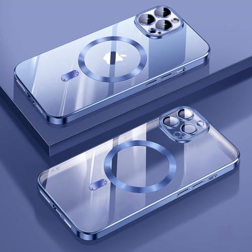 Protection objectif iPhone 14 Plus coque magnétique transparente charge sans fil
