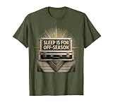 Sleep Is for Off-Season Band Tour Graphic T-Shirt, Men, Olive Green, Small