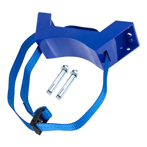 SOIMISS Soporte para Cilindros de Gas de Soporte Robusto para Tanques de Propano y Nitrógeno con Correa de Retención Montaje Suelo para Botellas de Gas y Refrigerante