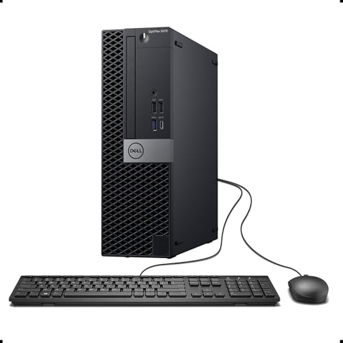 Dell OptiPlex 5070 Desktop Computer, Windows 11 Pro, Intel Core i7 8th Gen Upto 4.6GHz, 16GB DDR4, 512 PCIe NVMe SSD, Wi-Fi & Bluetooth (Renewed)