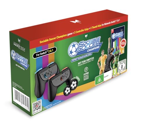 Sociable Soccer Champions Kit for Switch 1 & 2 + Grips Ballon Jeu Nintendo Switch - vue 2