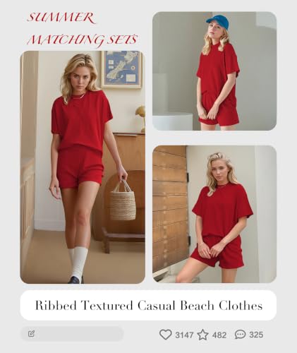 Image of MARZXIN Women 2 Piece Short Set with Vertical Stripes Summer Cruise Outfits