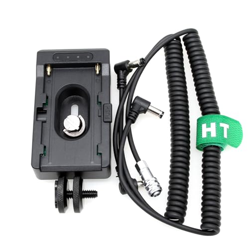 HangTon NP-F970 Akku-Adapter zu BMPCC 4K 6K Pro 12V Stromkabel für Sony Blackmagic Pocket Cinema Camera