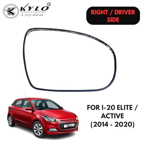 Image of Kylo I-20 Elite (2014-2020) Driver Side (Right Side) Car Side Mirror Glass /Tukdi /Sub Mirror Plate