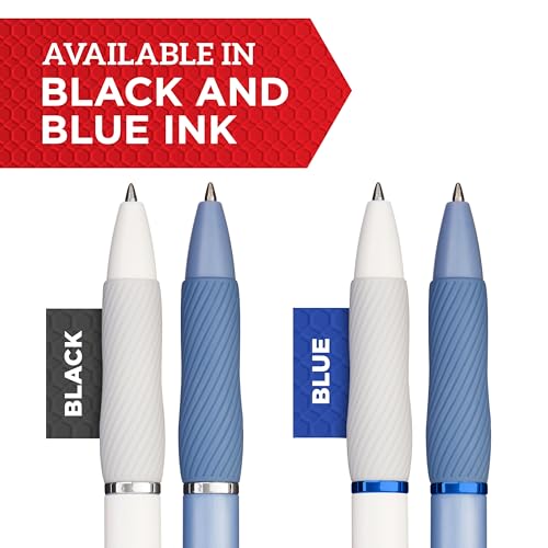 Image of Sharpie S-Gel Pens, Frost Blue Barrel, Medium Point (0.7mm), Black Gel Ink, 12 Count - Office Supplies, Journaling, Writing, Note-Taking