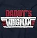 Brisco Brands Daddy's Wingman Fighter Pilot Baby Bodysuit Jumper Boys