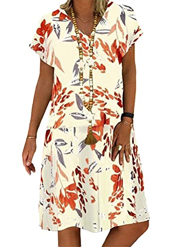 Minetom Donna Estivo Vestito da Spiaggia Casuale