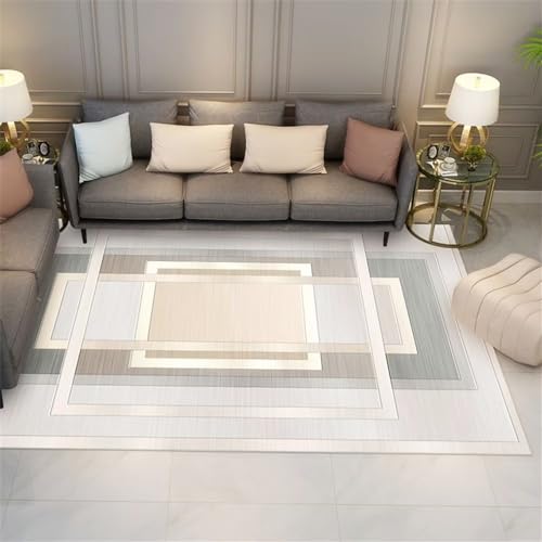 Tapis de sol gris 200x300 grand tapis rectangulaire durable Deco Maison - 2