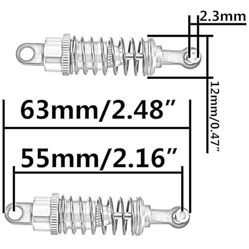 Amortisseur RC métal pour éviter la casse de suspension sur WLtoys A959 A969