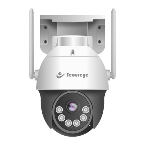 Image of Secureye Pelican Series Lensguard WiFi | 3MP HD | 355 Pan and 90 Tilt | 6 Pre-Set Motion | Home /Commercial Security Camera | 2 Way Talk | Cloud Storage | Supports Up to 256GB TF Card Storage