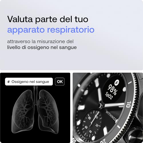 Withings Scanwatch Nova, Smartwatch Ibrido Per La Salute Del Cuore Per Uomini E Donne - Ecg, Spo2, Monitoraggio Temperatura, Sonno, Salute Respiratoria, Ciclo, Batteria 30 Giorni, Per Ios E Android - 6