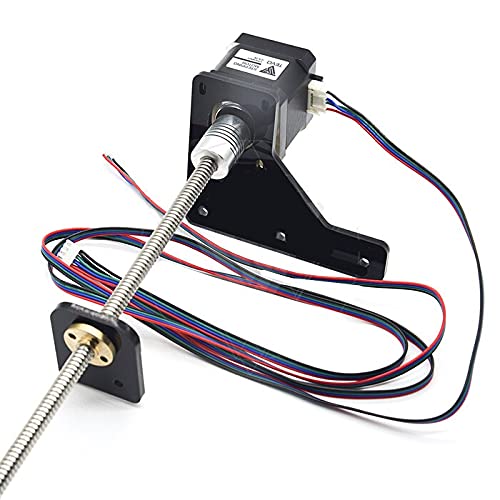 Lysee 3D Printer Parts & Accessories - SWMAKER Dual Z Axis Upgrade Kit 42 Step Motor & T82 Lead Screw 375 mm with Brass nut for Tarantula 3D Printer Part