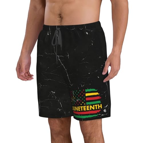 HILLBACK Juneteenth Flag June 19th 1865 Juneteenth Decoration Mens Running Shorts Athletic Shorts with Liner Workout Shorts3