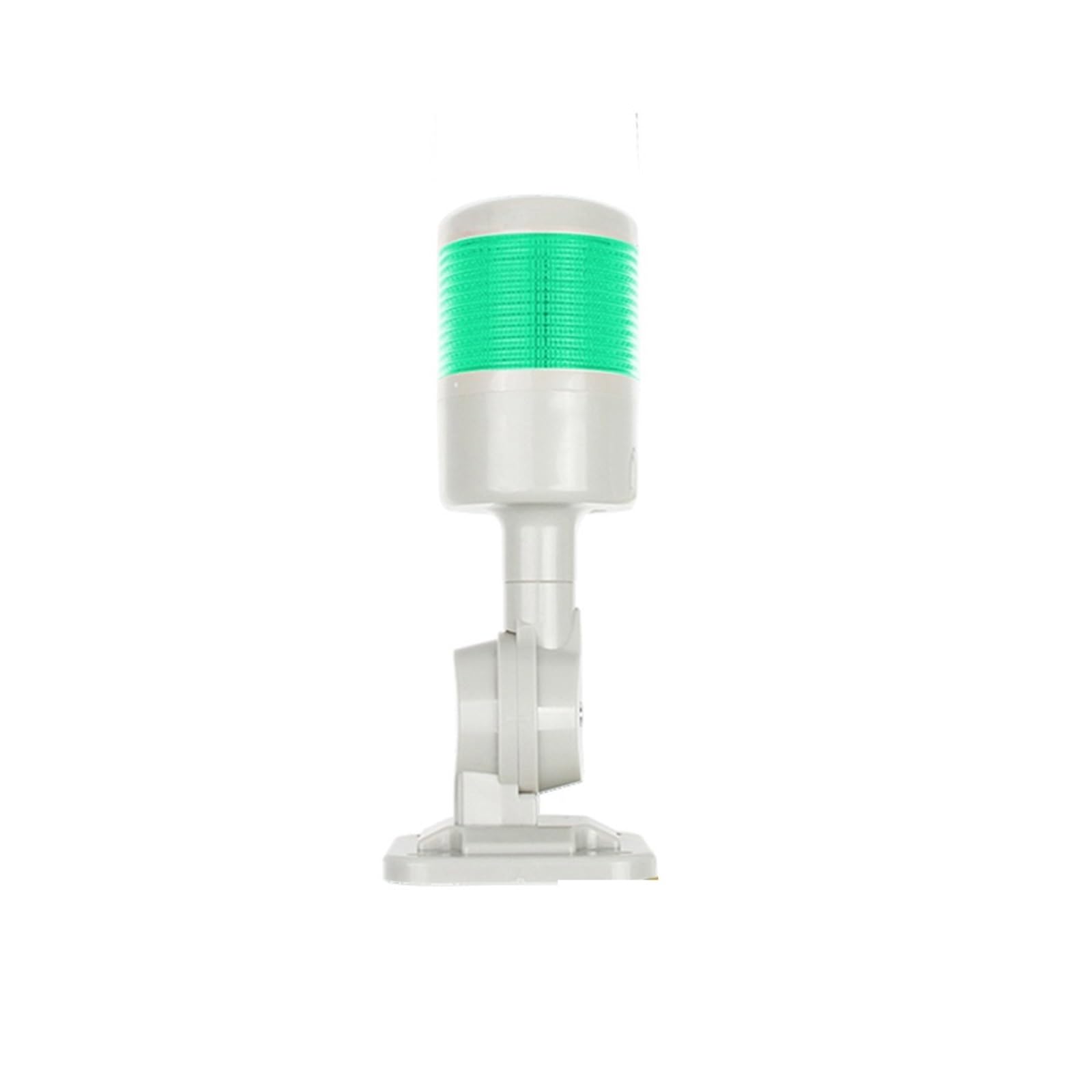 Luz de pila giratoria de 180 grados, luz de advertencia industrial roja, ámbar y verde for máquina CNC, CC 12-24 V, CA 110-220 V, luz intermitente fija LED(1 layer Green,AC110-220V)