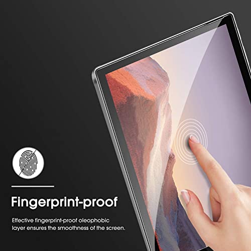 Omoton [3-Pack Screen Protector For Surface Pro 7 Plus 7 6 5 4 [12.3 Inch] - Tempered Glass/Guide Frame/Scratch Resistant (Not For Surface Pro 8) #TOP3