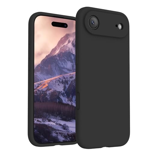 Image of FireNova Magnetic for iPhone Air Case, Compatible with MagSafe, [Integrated Silicone Camera Control Button] [Camera Protection] Microfiber Lining Phone Case for iPhone 17 Air, 6.5 inch, Black