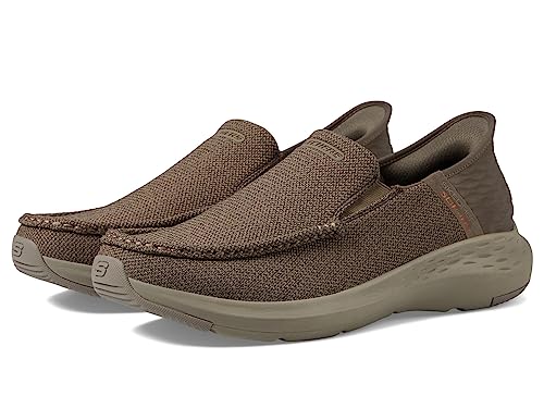 Skechers Herren Parson Ralven Slip In, Taupe, 8 X-Wide – Ansicht 1