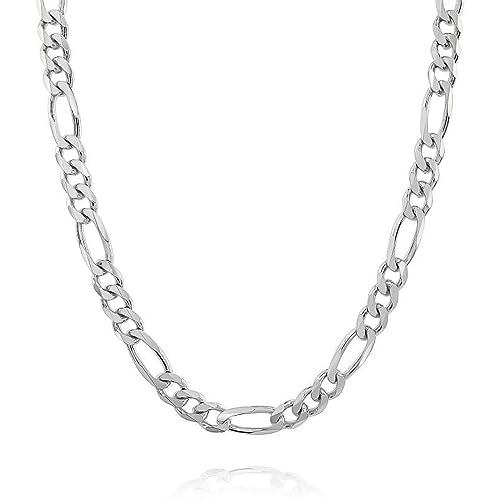 Collier en argent 925 italien avec fermoir mousqueton, le cadeau idéal