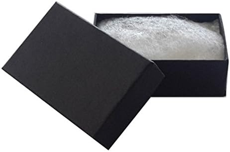 JPI Display #21 Cotton Filled Paper Jewelry Boxes, Matte Black, 100 Count image 2