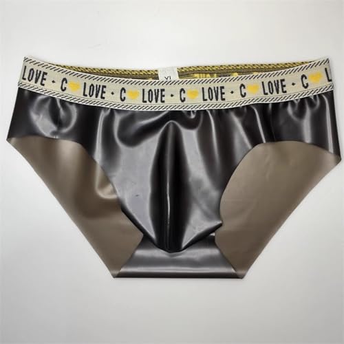 LESOYA Men's Sexy Elastic Waistband Boxer Briefs Underwear Transparent Pouch Panties4