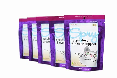 InClover-Spry-Eye-Care-Support-L-Lysine-Treat-Supplement-Immune-Support-Supplement-Health-Daily-Treat-Prebiotic-Health-Support-Antioxidant-Respiratory-Health-for-Cats InClover Spry, Eye Care Support, L-Lysine Treat Supplement, Immune Support Supplement, Health Daily Treat, Prebiotic Health Support, Antioxidant Respiratory Health for Cats - Image 1