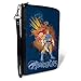 PU Zip Around Wallet Rectangle ThunderCats Classic Series Lion O Pose and Logos Multi Color