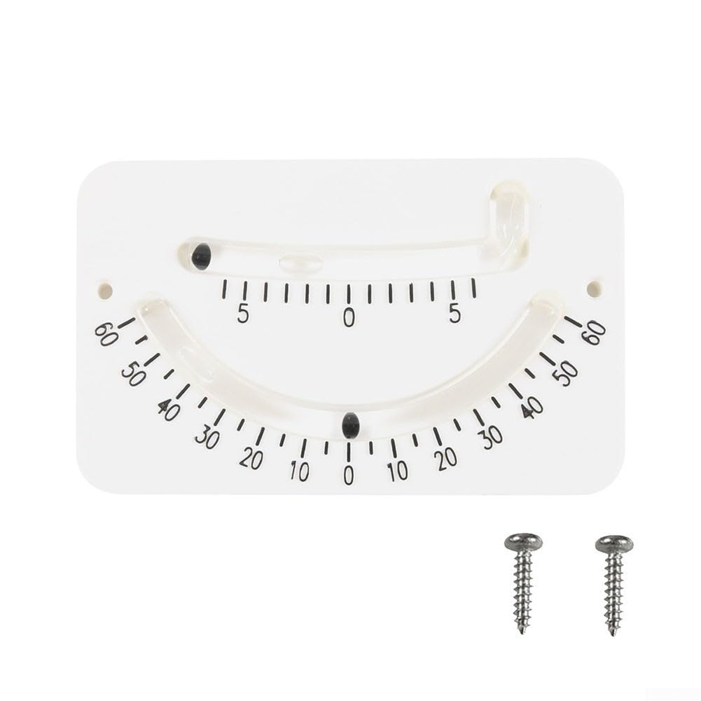 MarineClinometer,InclinometerAngleFinderforBoatLeveling,TiltMeterInstrument,PlasticDesignforYachtStabilityandSafety,White