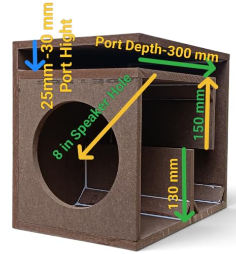 Image of NRS AUDIO 8 in Mid Speaker Double Port Subwoofer Box [ 8 in DP ]