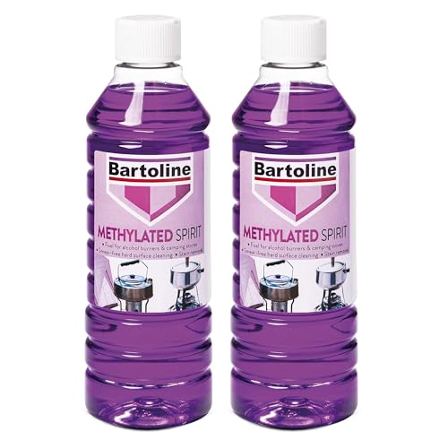 Zopper 2 x Methylated Spirit 500ml Cleaning Liquid Fuel Burners Camping Stoves General Cleaning Stain Cleaner