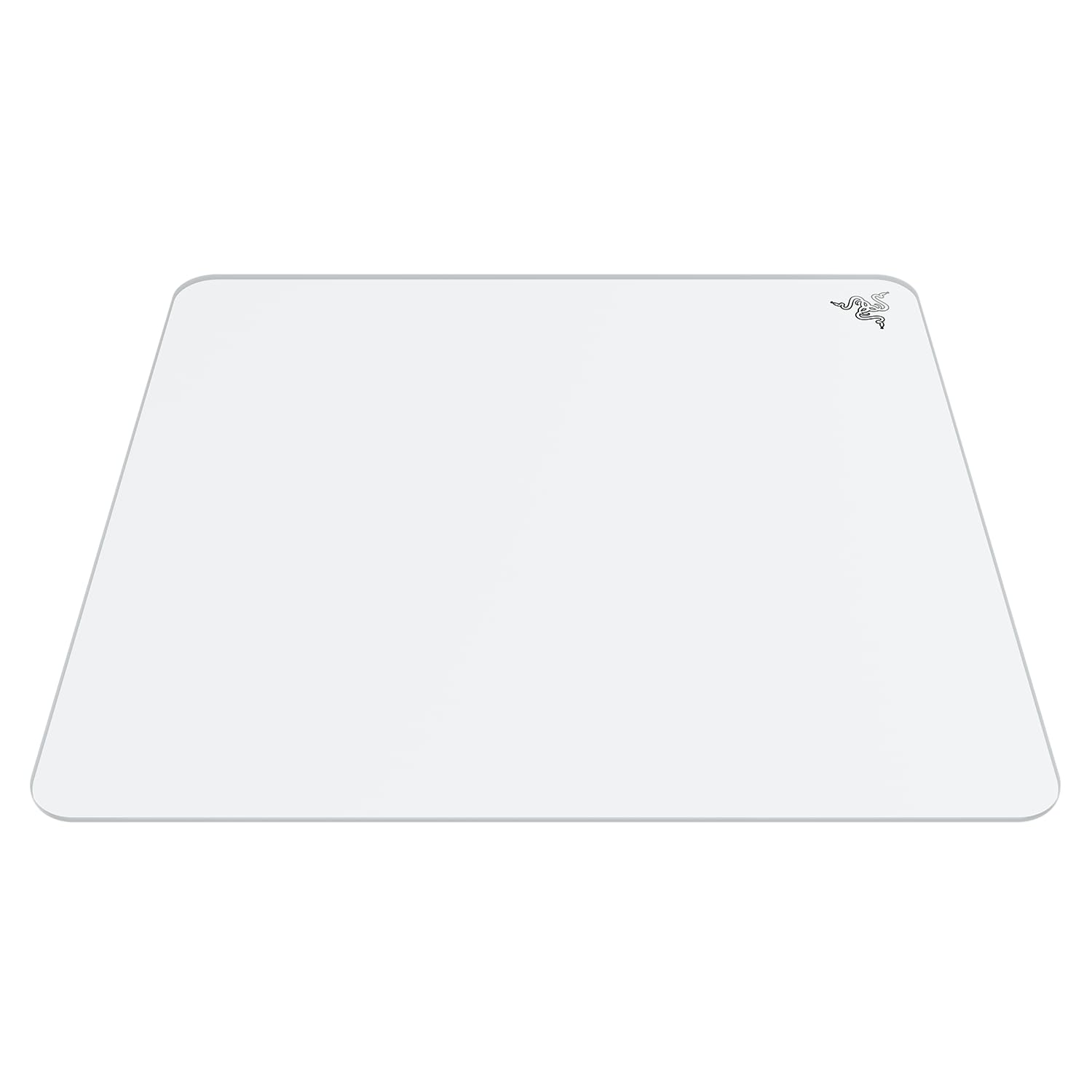 Razer Atlas - Tappetino per mouse in vetro (Vetro temperato premium, Superficie microincisa, Resistente a sporco e graffi, Movimenti del mouse più silenziosi, Base in gomma antiscivolo) Bianco
