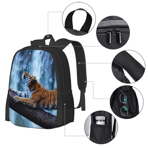 17 Inch Backpack for Versus Fighting Background Concept Lightweight Adjustable Animal Backpacks with Mesh Side Pockets for Travel Outdoor Sports4