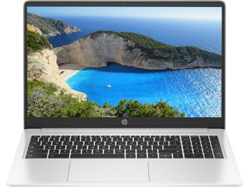 HP 15.5" HD IPS Brightview Chromebook, Intel Pentium Processor Up to 3.20GHz, 8GB Memory, 128GB Storage, Super-Fast WiFi, HD Webcam, Chrome OS, Light Gray (Renewed)