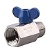 DERNORD Stainless Steel Mini Ball Valve NPT Thread (1/2" Female&Male)