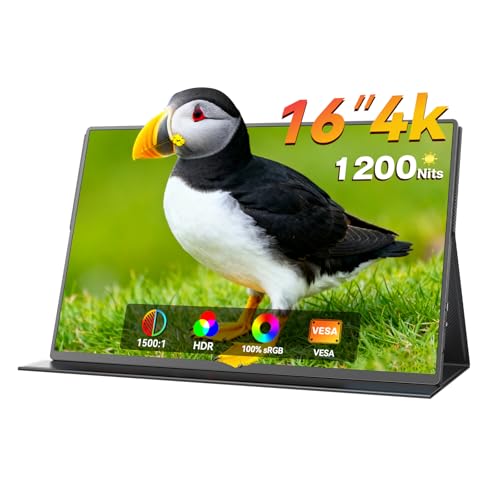 Amazon.co.jp: Vimonic モバイルモニター 4k ポータブルモニター 16