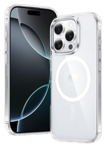 FNTCASE für iPhone 16 Pro Hülle: iPhone 16 Pro Handyhülle Magnetische Militär Fallschutz Anti Vergilbung Handyhülle - Ro...