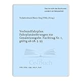  Verbundfahrplan. Fahrplanänderungen zur Gesamtausgabe. Nachtrag Nr. 1, gültig ab 28. 5. 95