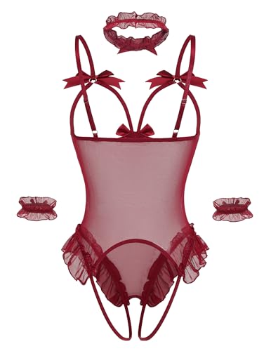 Ensemble de lingerie 4 pièces idéal pour une Saint-Valentin amoureuse - 3