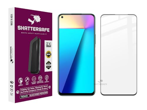 Image of Shattersafe Oleophobic Tempered Glass For Infinix Note 7 / Note 8 / Note 10 / Note 10 Pro /Note 11s / Note 11 Pro [Pack of 1]. Edge To Edge Full Screen Protection With Easy Installation Kit.