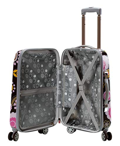 Image of Rockland Vision Hardside Spinner Wheel Luggage, Pucci, Carry-On 20-Inch, Vision Hardside Spinner Wheel Luggage