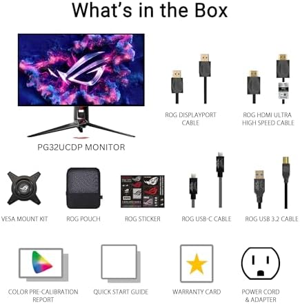 ASUS ROG PG32UCDP 32 Inch 4K 240Hz OLED Gaming Monitor — view 6