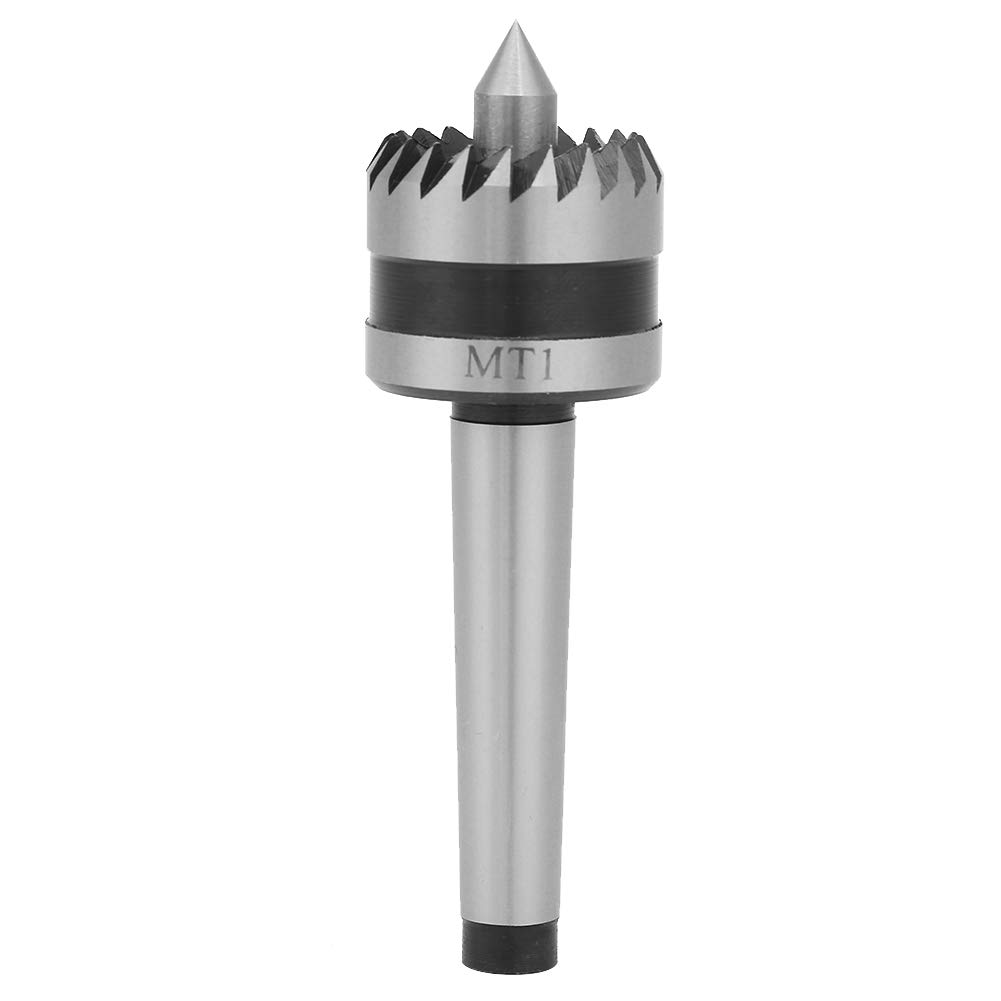 MT1 Metal Turning Spur Lathe,Heavy Duty Bearing Tailstock Live Crown Drive Center,Wood Turning,for Wood,Metalworking Lathe