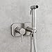 JWVXVFYKV HandheldSprayer for Toilet Concealed Hot and ColdSpray Set, Stainless SteelHand Held Sprayer with Brass Hot and Cold Mixing Valve and Stainless Steel Hose, for Baby Wash,Type2(Type1)