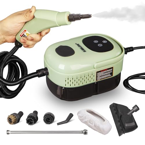 Samilore Handheld Steam Cleaner Multipurpose Portable Steamer Upholstery Cleaner Machine, Carpet Couch Clothes Mattress Car detailing Kitchen Floor Steamer Cleaning HD-1701